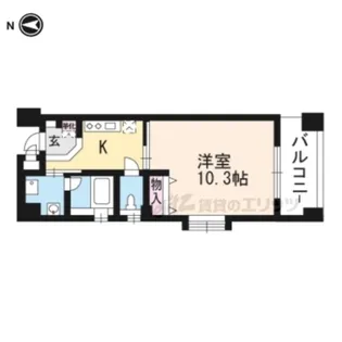 アスヴェル京都東山五条【3階】の間取り