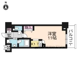 レジディア御所東【502号室】の間取り