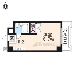 プルーリオン竹鼻【302号室】の間取り