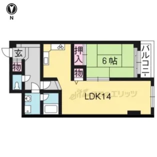 レトロマンション?【501号室】の間取り