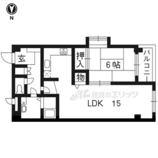 レトロマンション?【404号室】の間取り