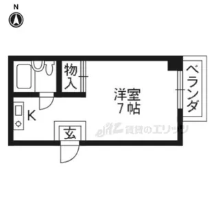 ヴィラ岸本【2-B号室】の間取り