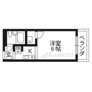 京都今出川レジデンス【704号室】の間取り