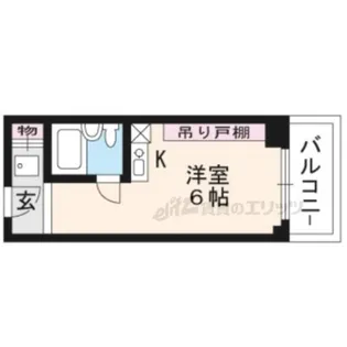 京都今出川レジデンス【702号室】の間取り