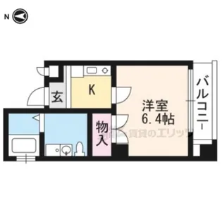 京都今出川レジデンス【302号室】の間取り
