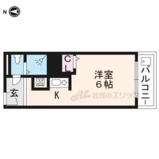 京都今出川レジデンス【503号室】の間取り