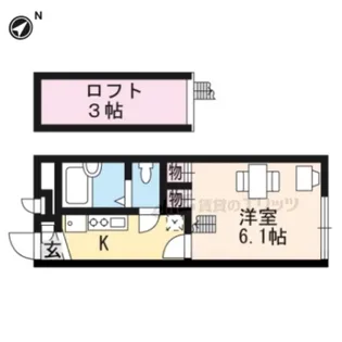 レオパレスYSKJ【105号室】の間取り