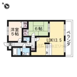 ファミール駒坂【101号室】の間取り