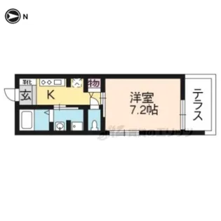 コンフォール吉田【102号室】の間取り