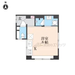 正面ビル【103号室】の間取り