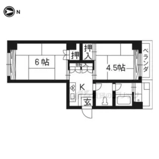 七条ハイツ【203号室】の間取り