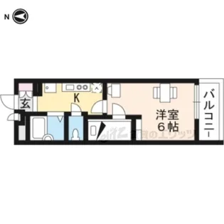 レオパレスファーデン西金ヶ崎【109号室】の間取り