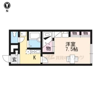 レオパレスフォーティウィンクス【1階】の間取り