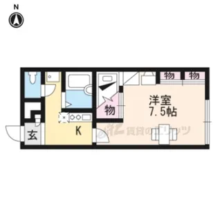 レオパレスフォーティウィンクス【1階】の間取り