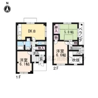 サンモール2【102号室】の間取り