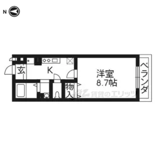 シュペリールB棟 【B105号室】の間取り