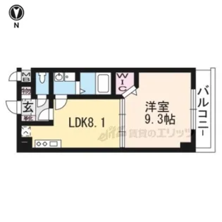 ウィズ秀和【503号室】の間取り
