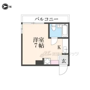 リエス東堀川【403号室】の間取り