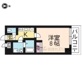 With“U”【203号室】の間取り