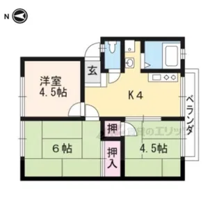 エステート玄琢【2階】の間取り