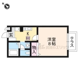 グランディール守山【105号室】の間取り