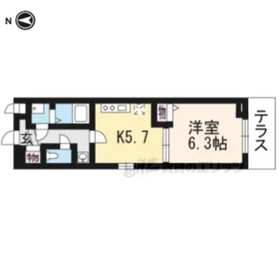 ミル メゾン T【1階】の間取り