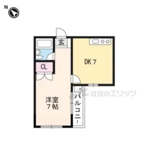 コマザワビル【502号室】の間取り