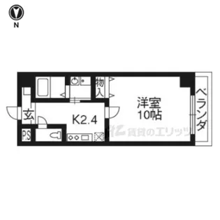 オードヴィ【204号室】の間取り