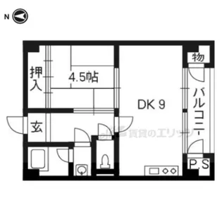 ヴィラ岡崎【316号室】の間取り