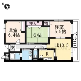 パレ・シャルマン【206号室】の間取り