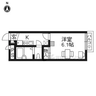 レオパレスSOARER【1階】の間取り