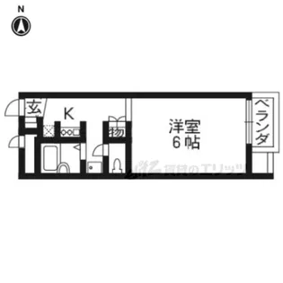 レオパレスクレスト【206号室】の間取り