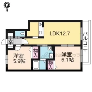 メゾン久保【202号室】の間取り