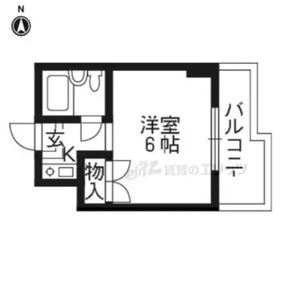紫野ビル【303号室】の間取り