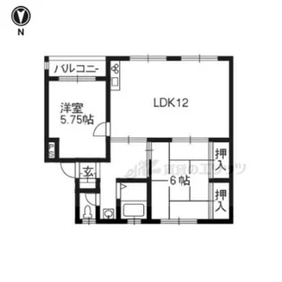 修学院住宅A棟【304号室】の間取り