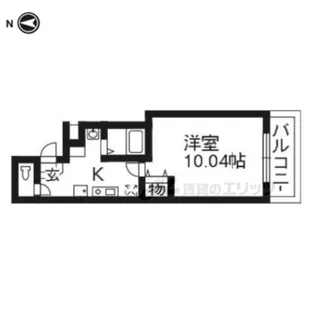 木屋町ビル【206号室】の間取り