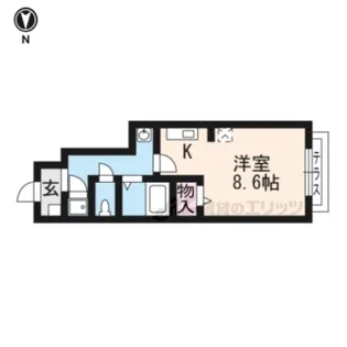 ロハスK【1階】の間取り