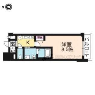 エイペックス京都西陣103号室【103号室】の間取り