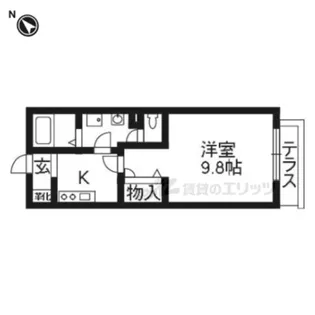 VIVO STAGE【103号室】の間取り