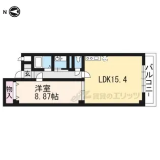 ヴィオラ・三条小川【5階】の間取り