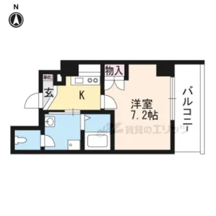 マインズ・コム四条大宮【7階】の間取り