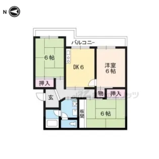エイトハイツ坂本【502号室】の間取り