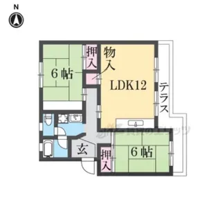 エイトハイツ坂本【403号室】の間取り
