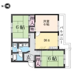 エイトハイツ坂本【2階】の間取り