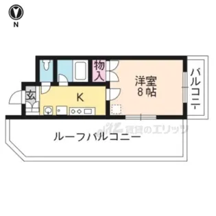 珠光ビル四条大宮【304号室】の間取り