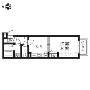プルーリオン山科駅前【3階】の間取り
