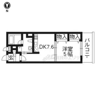 G?CREST京都四条烏丸【2階】の間取り
