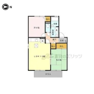 太陽ヶ丘【2階】の間取り