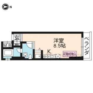 一条織信マンション【301号室】の間取り