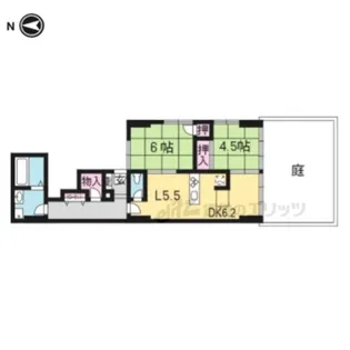 一条織信マンション【101号室】の間取り